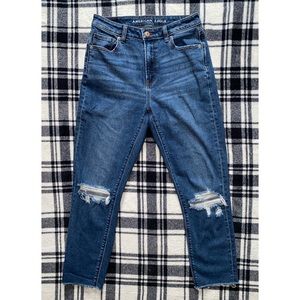 American Eagle Outfitters Stretch Ripped Mom Jeans
